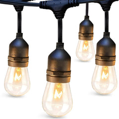 8 FT Outdoor String Lights Commercial Grade Weatherproof Strand